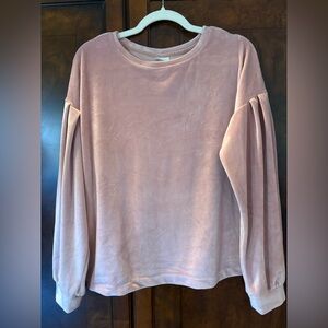 a new day Blush Velvet Sweatshirt